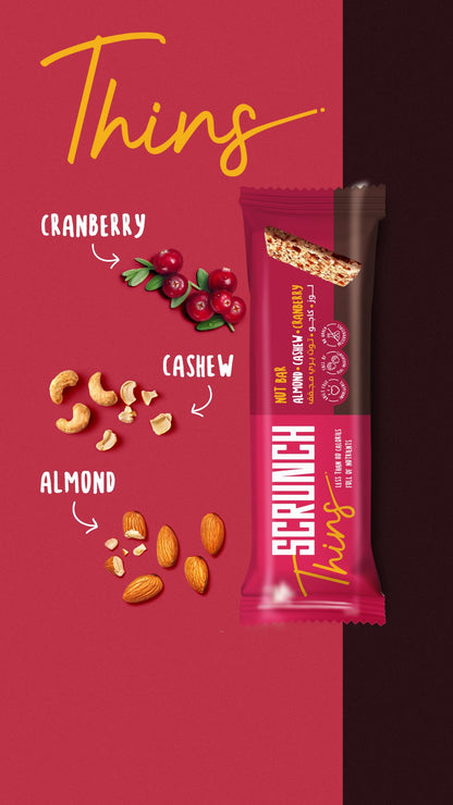 THINS - Almond, Cashew, Cranberry Bar