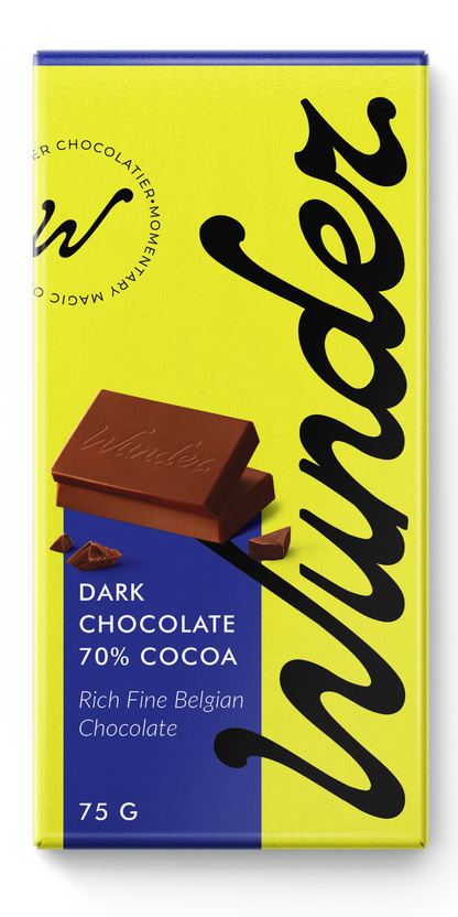 Wunder Belgian 70% Dark Chocolate Bar