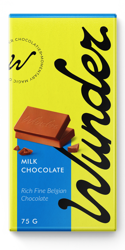 Wunder Belgian Plain Milk Chocolate Bar