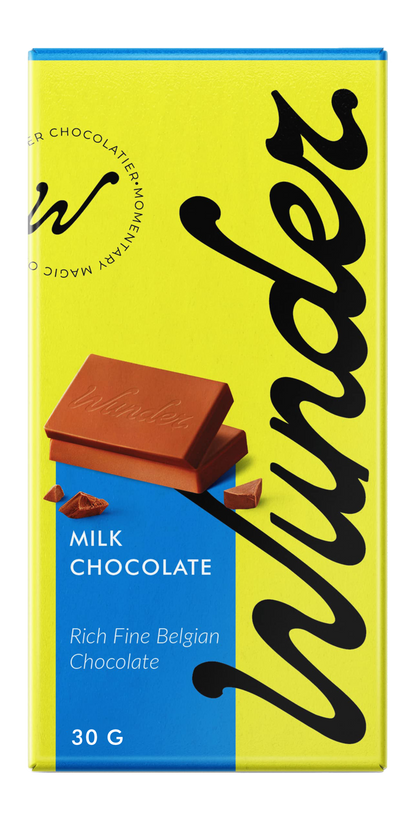 Wunder Belgian Plain Milk Chocolate Bar