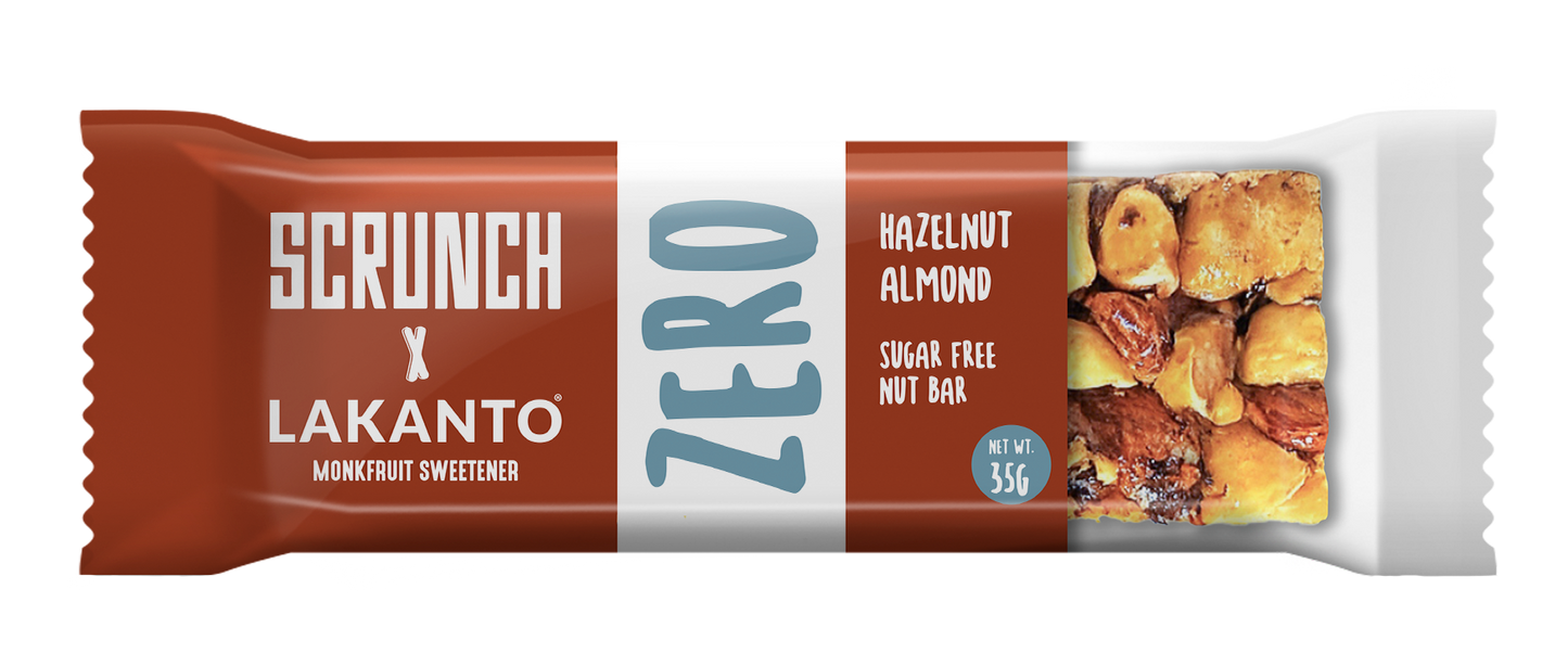 Hazlenut, Almond with Monkfruit nutbar - Scrunch x Lakanto