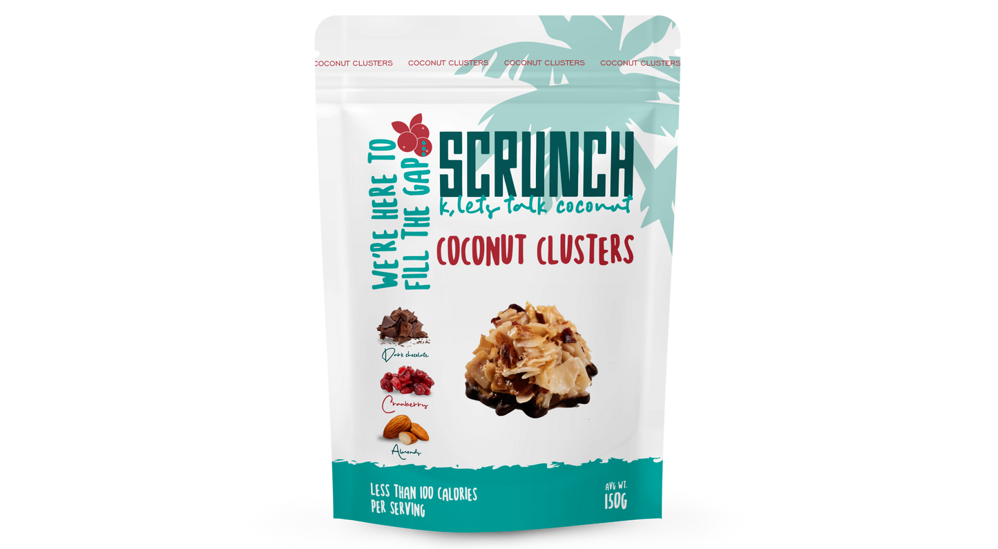 Coconut Clusters with Almond, Cranberry and Belgian Dark Chocolate