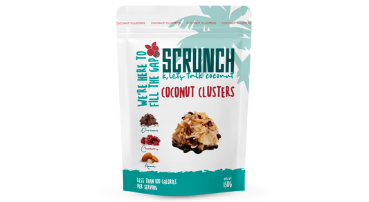 Coconut Clusters with Almond, Cranberry and Belgian Dark Chocolate