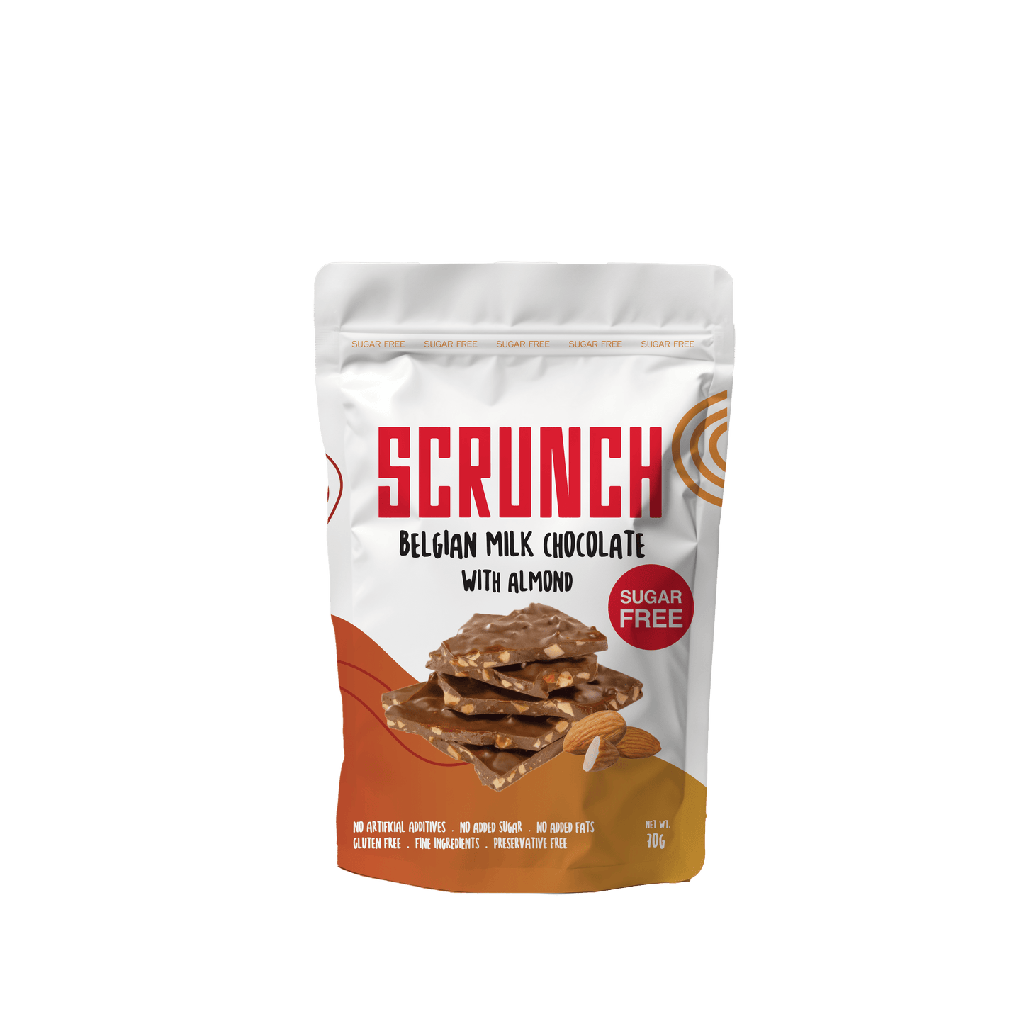 Sugar Free - Belgian Milk Chocolate with Almonds