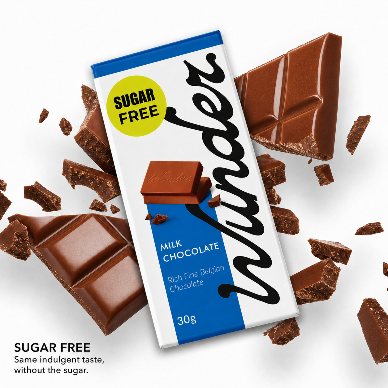 Sugar free Belgian Milk Chocolate Bar