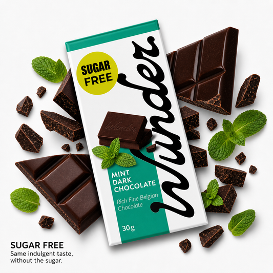Sugar free Belgian Dark Chocolate Mint Bar