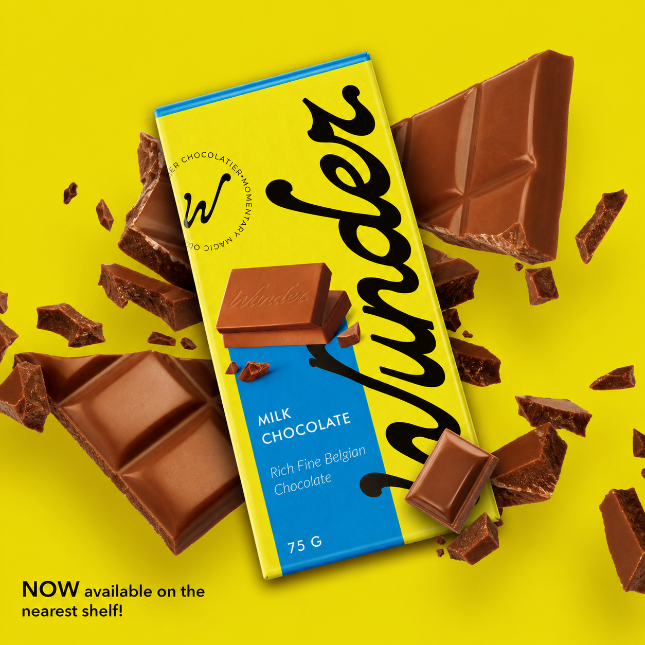 Wunder Belgian Plain Milk Chocolate Bar