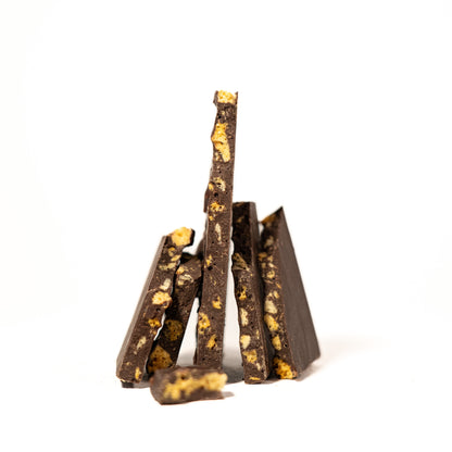 Dark Chocolate Bark with Honeycomb (100g)