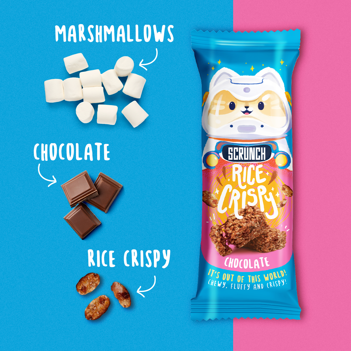 Chocolate Marshmallow Rice Krispy Bar