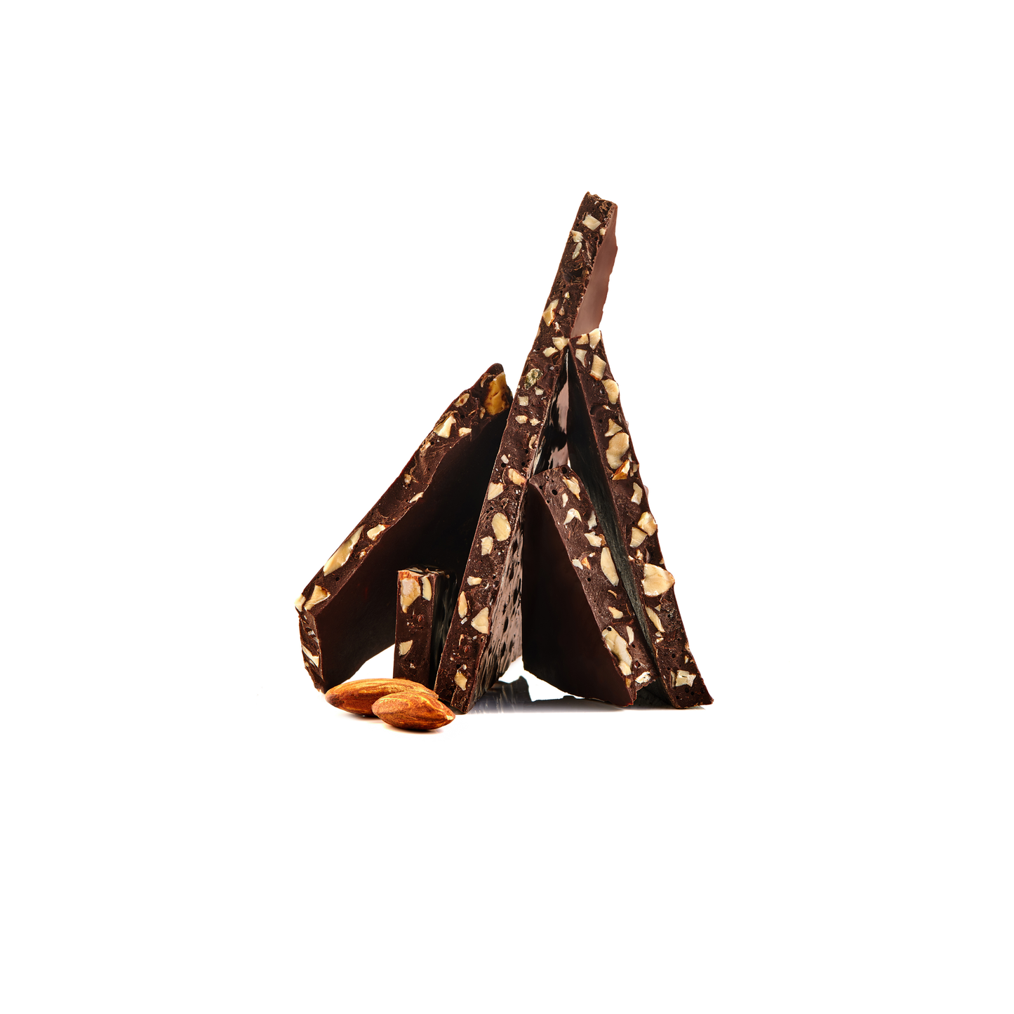 Dark Chocolate Bark with Caramelized Almond (100g)